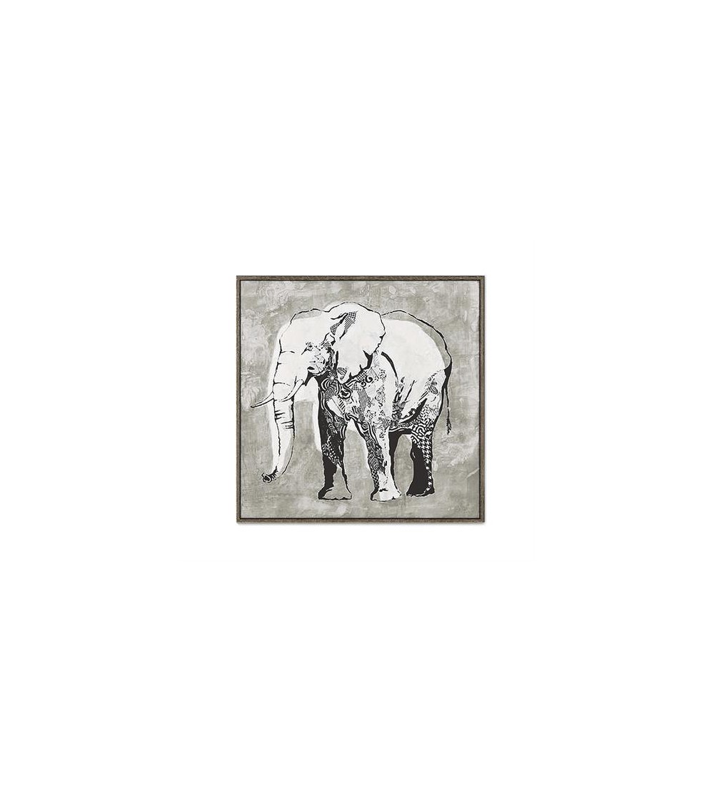 HOMEGURU-PI337 Πίνακας με ελέφαντα 90x90cm