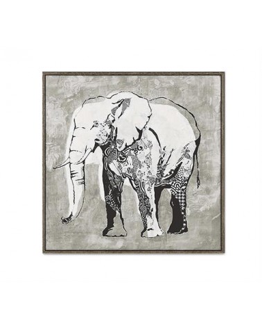 HOMEGURU-PI337 Πίνακας με ελέφαντα 90x90cm
