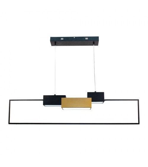 INLIGHT-6045 Μοντέρνο Κρεμαστό Φωτιστικό Ράγα με Ενσωματωμένο LED σε Χρυσό Χρώμα