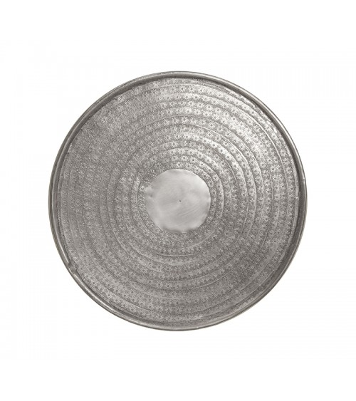 HOMEGURU-KS102 Σφυρήλατος δίσκος αλουμινίου, ματ ασημί,38cm