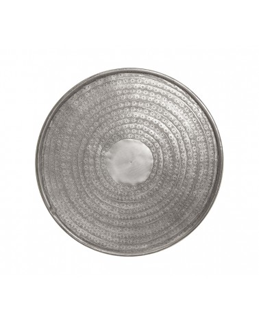 HOMEGURU-KS102 Σφυρήλατος δίσκος αλουμινίου, ματ ασημί,38cm