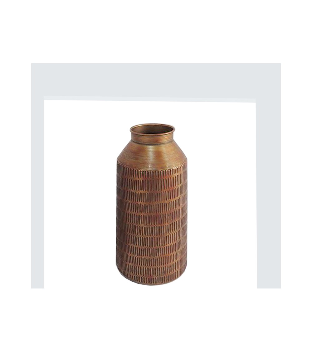 HOMEGURU-ID234 Μεταλλικό βάζο σε χρώμα σκουριάς,32.5cm