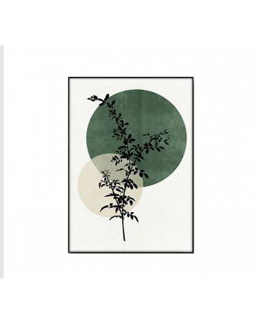HOMEGURU-PI335 Πίνακας με κλαδιά σε πράσινο φόντο