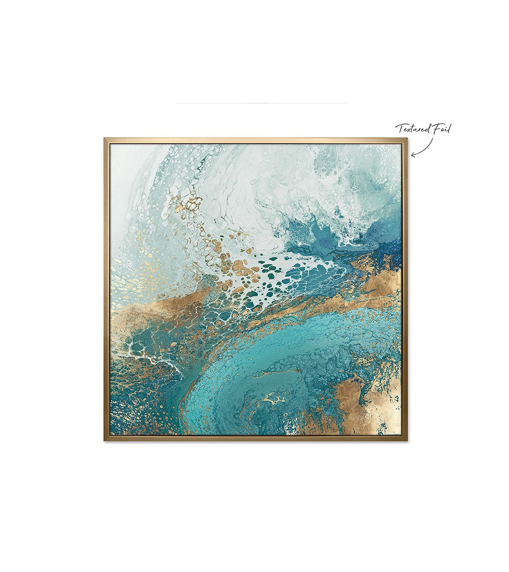 HOMEGURU-PI342 Μοντέρνος πίνακας "Sea water",90x90cm