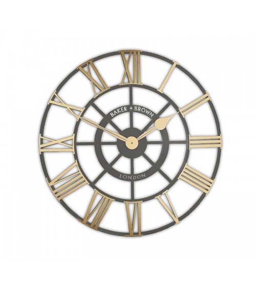 HOMEGURU-CL351 Ρολόι τοίχου "Evening Star",γκρι/χρυσό,60cm