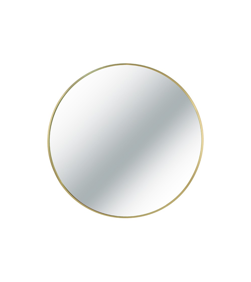 HOMEGURU-JP105G Καθρέπτης αλουμινίου, στρογγυλός, χρυσό χρ.,δ.75cm