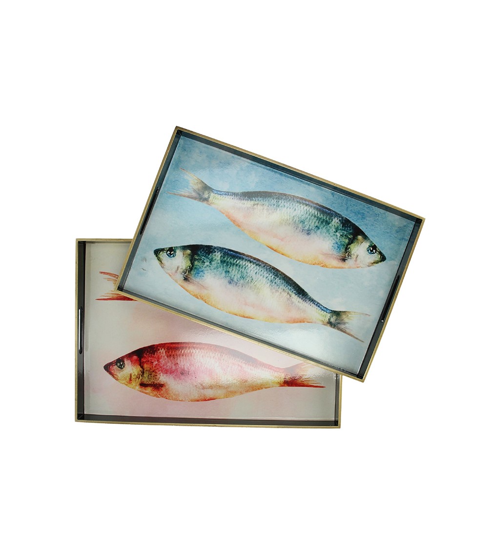 HOMEGURU-XET-7138 Σ/2 ξύλινοι δίσκοι σχ.Ψάρια 47/50cm