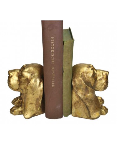 HOMEGURU-XET-8753 Βιβλιοστάτης σχ.σκύλος "Basset" χρυσό χρ.,12,5cm