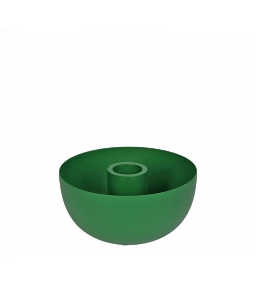 HOMEGURU-KAL-1882 Μεταλλική βάση για κερί βιέννης, πράσινη 10x5.5cm