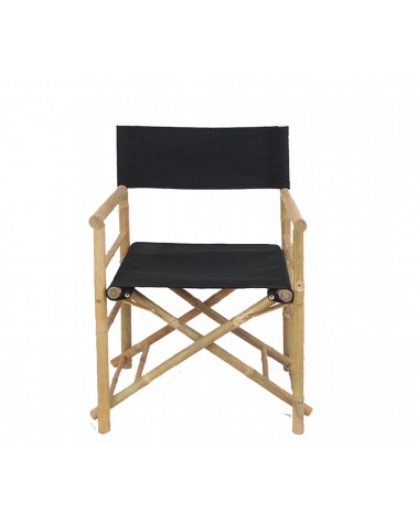 HOMEGURU-VT148 Πολυθρόνα σκηνοθέτη από Bamboo με μαύρο πανί