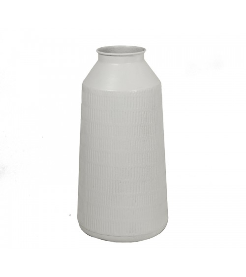 HOMEGURU-ID233-W Μεταλλικό βάζο off white,39.5cm