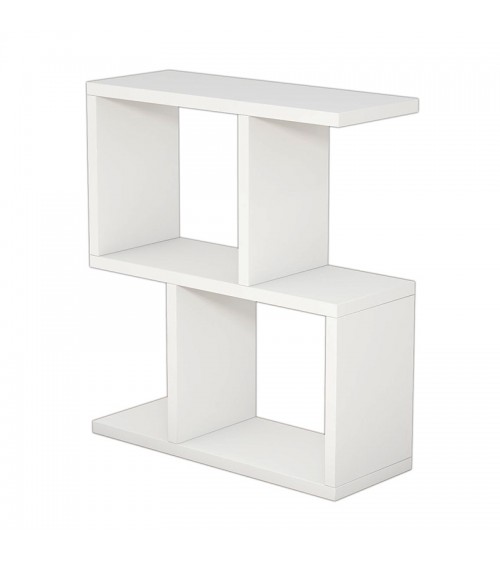 Βοηθητικό τραπέζι σαλονιού Zet pakoworld χρώμα λευκό 45x17x51εκ