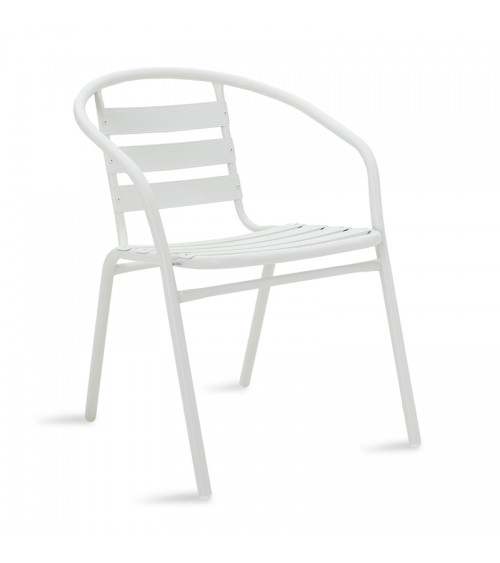 Πολυθρόνα κήπου Tade pakoworld μέταλλο λευκό