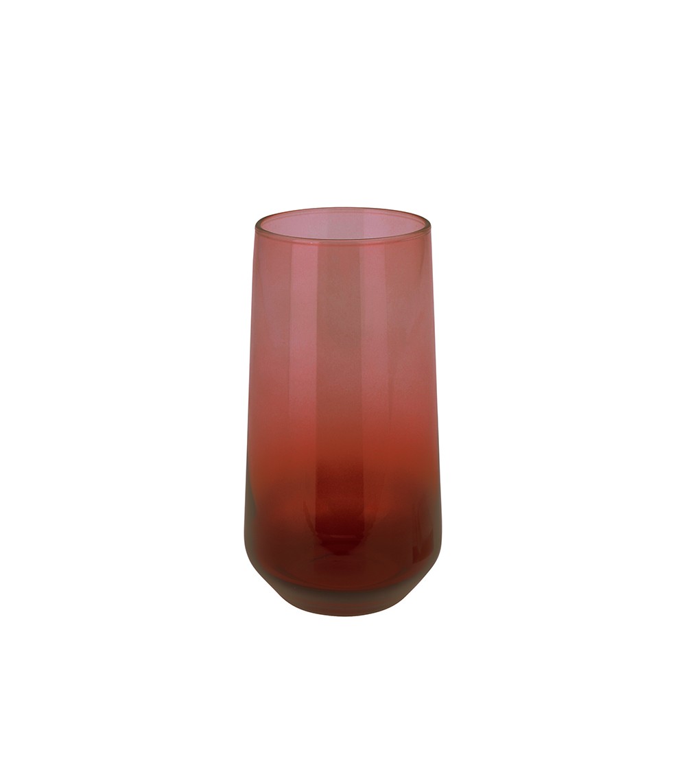 HOMEGURU-KZ272 Ποτήρι νερού 7x15cm/470ml, ντεγκραντέ κόκκινο χρ.