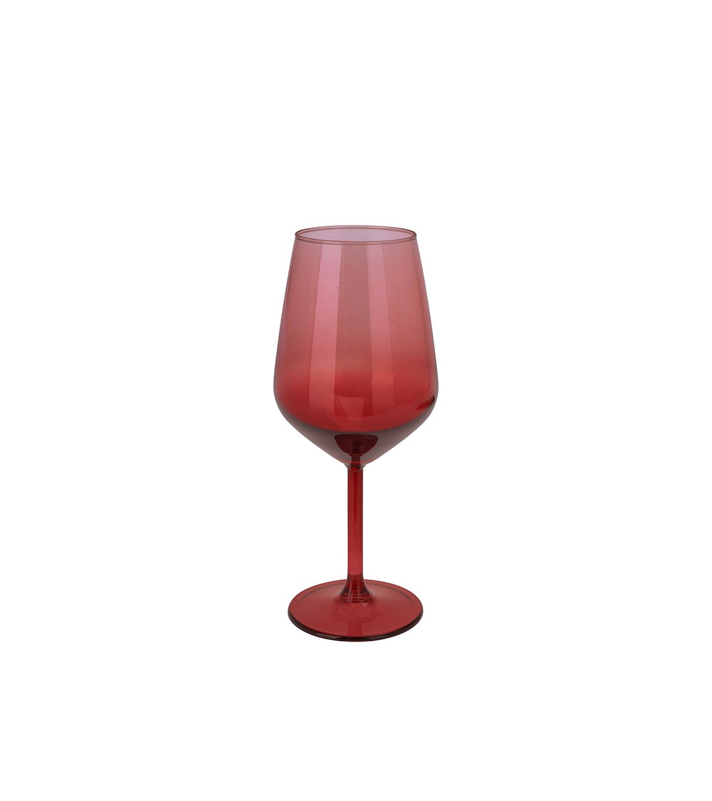 HOMEGURU-KZ273 Ποτήρι κρασιού 7x15cm/490ml,ντεγκραντέ κόκκινο χρ.