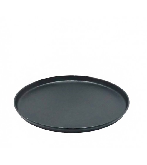 HOMEGURU-IN226 Δίσκος από χυτό αλουμίνιο με χείλος μαύρο χρ.,34cm