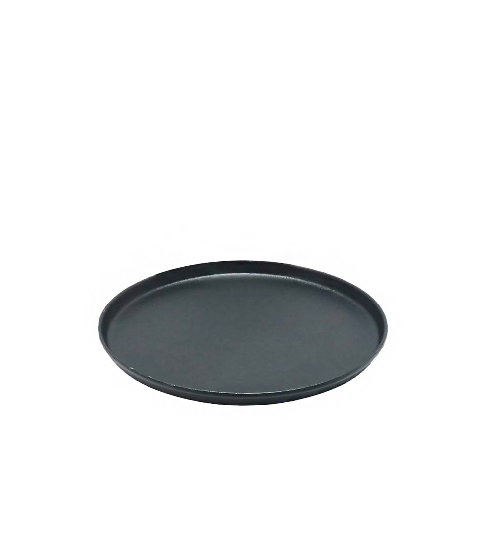 HOMEGURU-IN226 Δίσκος από χυτό αλουμίνιο με χείλος μαύρο χρ.,34cm