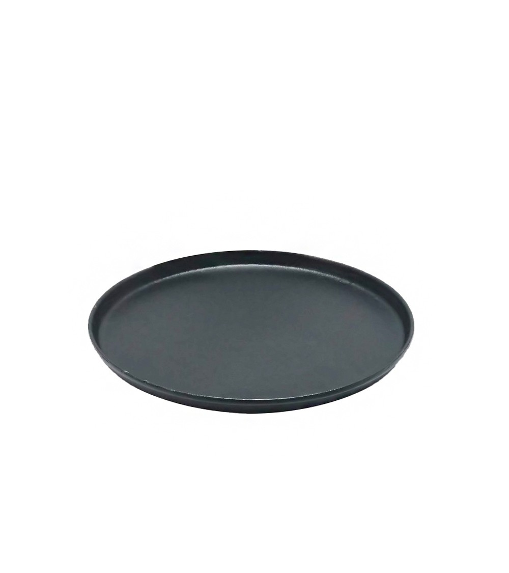 HOMEGURU-IN227 Δίσκος από χυτό αλουμίνιο με χείλος μαύρο χρ.,40cm