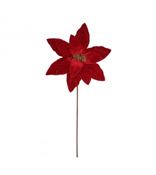HOMEGURU-AX782 Poinstettia flower,dk.red velvet,d.30cm