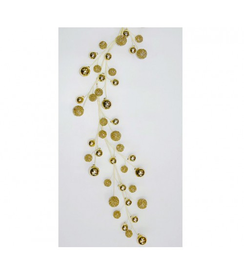 HOMEGURU-AX802 Xmas ball garland gold,120cm