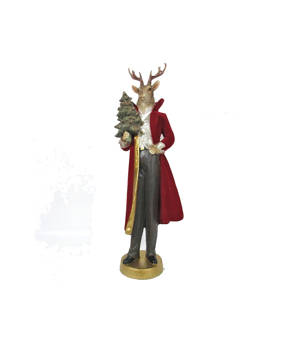 HOMEGURU-TM414 Mr.Reindeer flocked costume,43.5cm